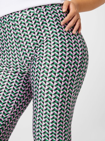 ONLY Curve Boot cut Trousers 'KIKI' in Green