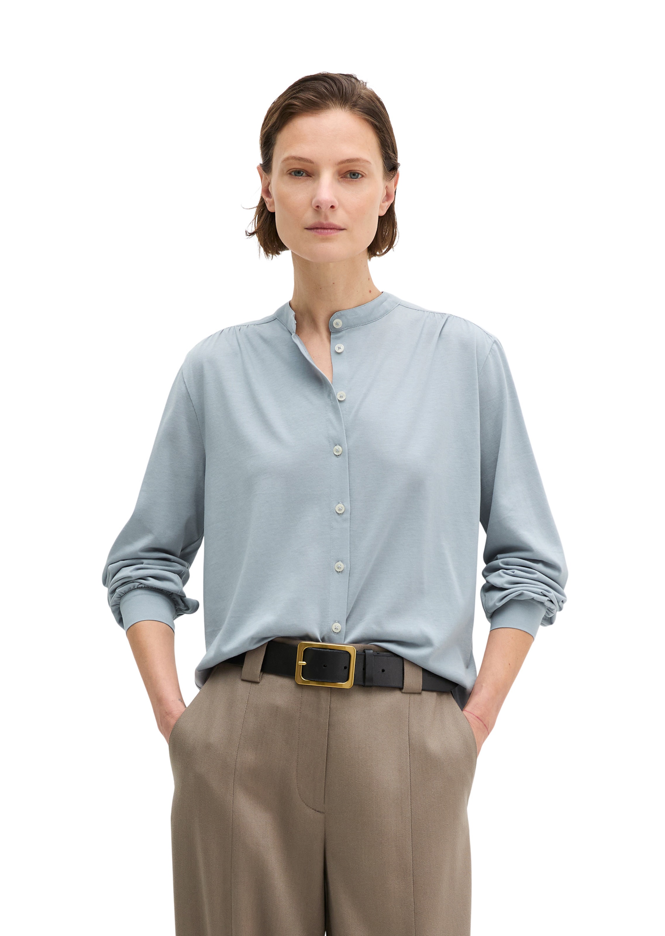 Marc O'Polo Bluse in Grau: Vorderseite