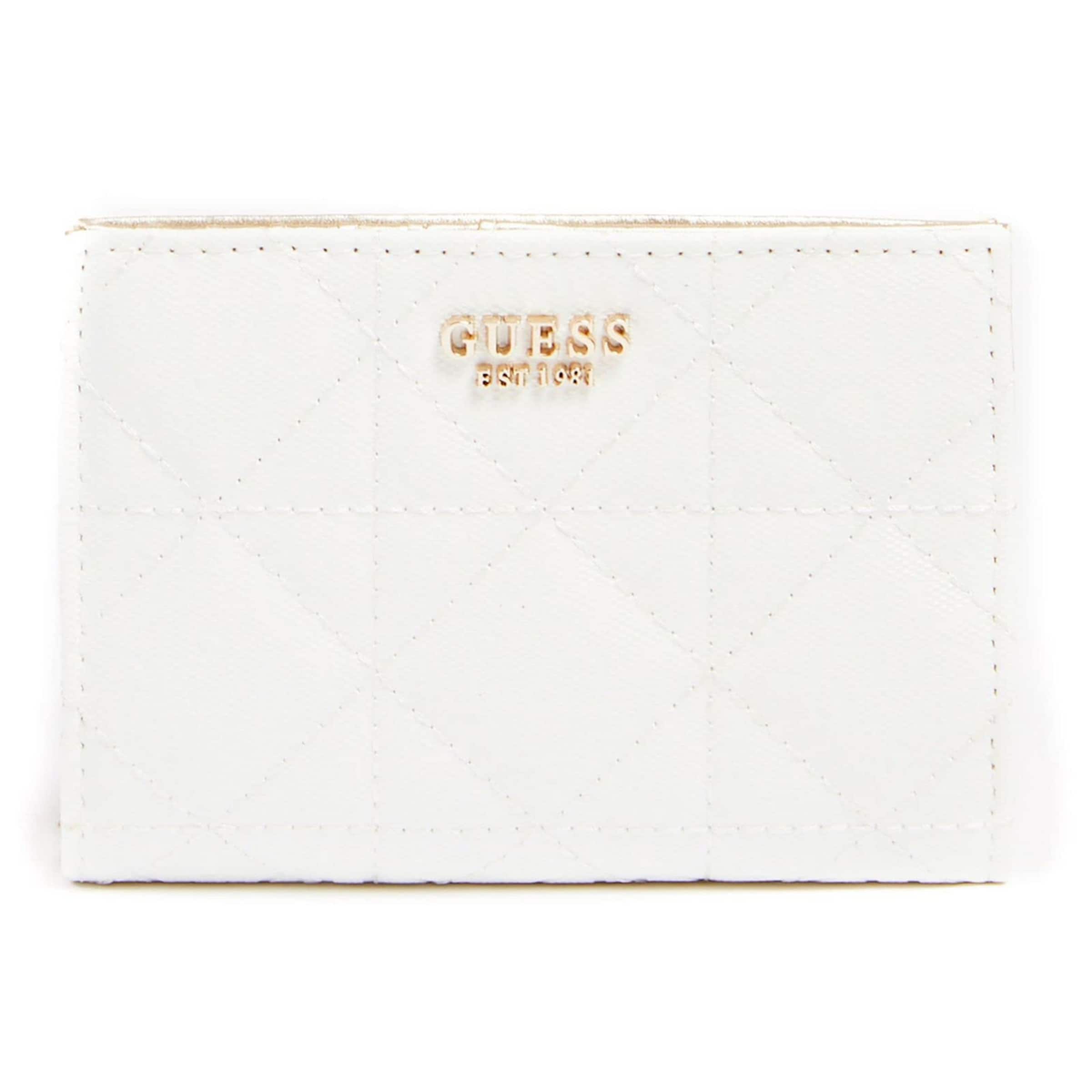 Porte-monnaies 'Malia' GUESS en blanc : devant