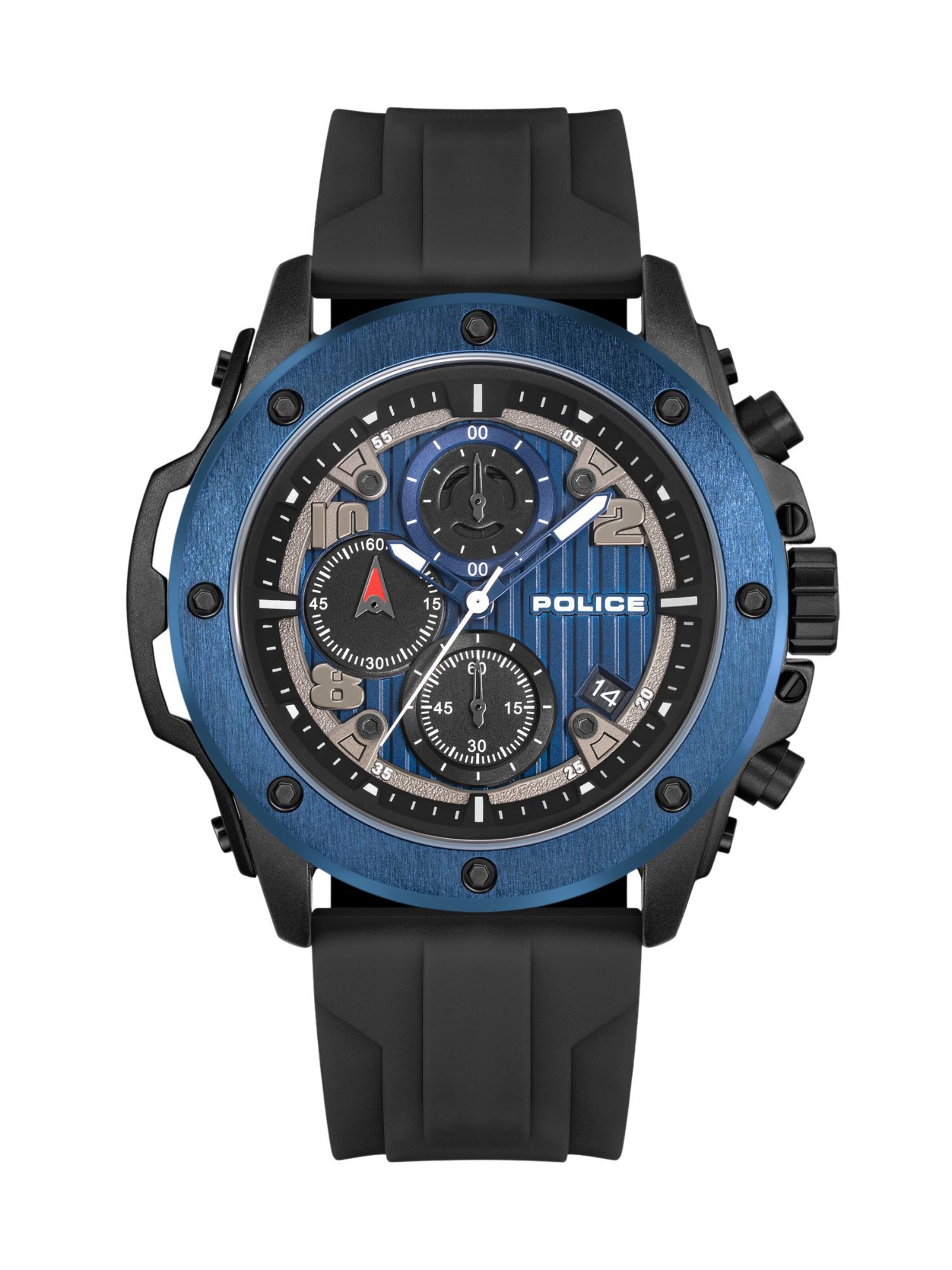POLICE Analog watch 'Clout' in Blue: front