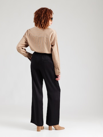 Karl Lagerfeld Wide Leg Hose 'EVERYDAY' in Schwarz: Rückseite