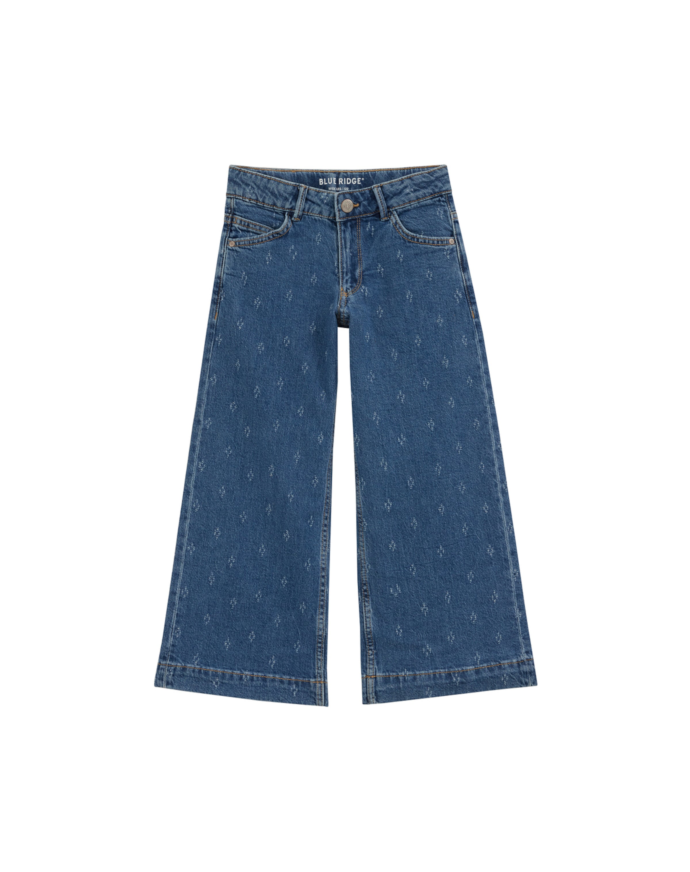 WE Fashion Wide leg Jeans in Blauw: voorkant