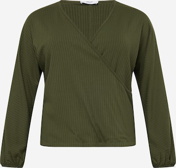 ABOUT YOU Curvy Shirt 'Lieven' in Green: front