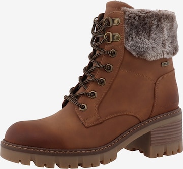 Stivaletto stringato di TOM TAILOR in marrone: frontale
