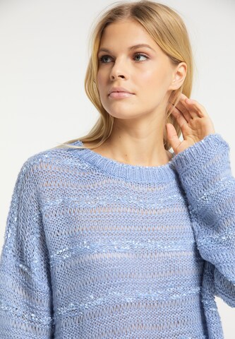 usha WHITE LABEL Oversized Sweater in Blue