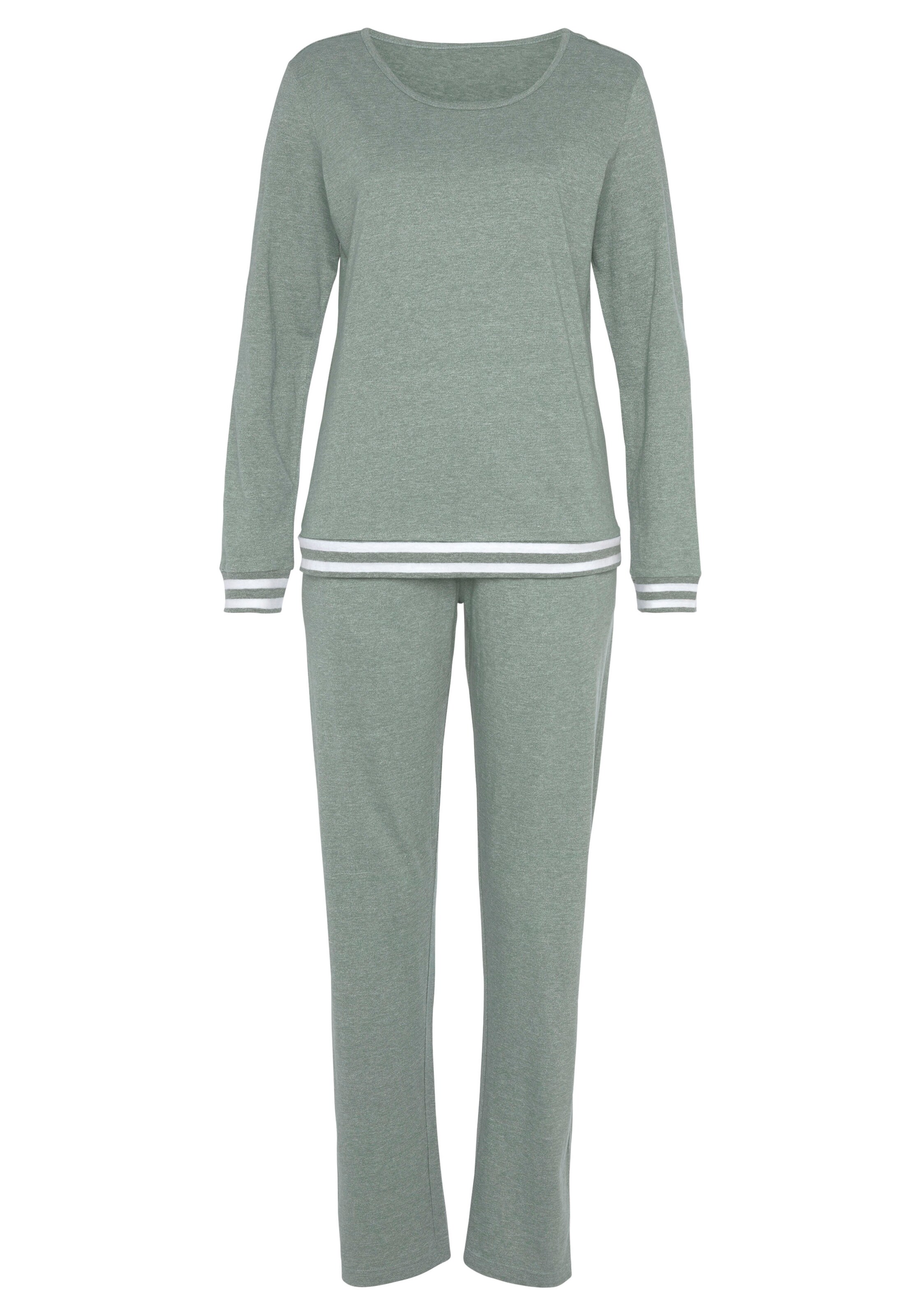 VIVANCE Pajama 'Dreams' in Green: front