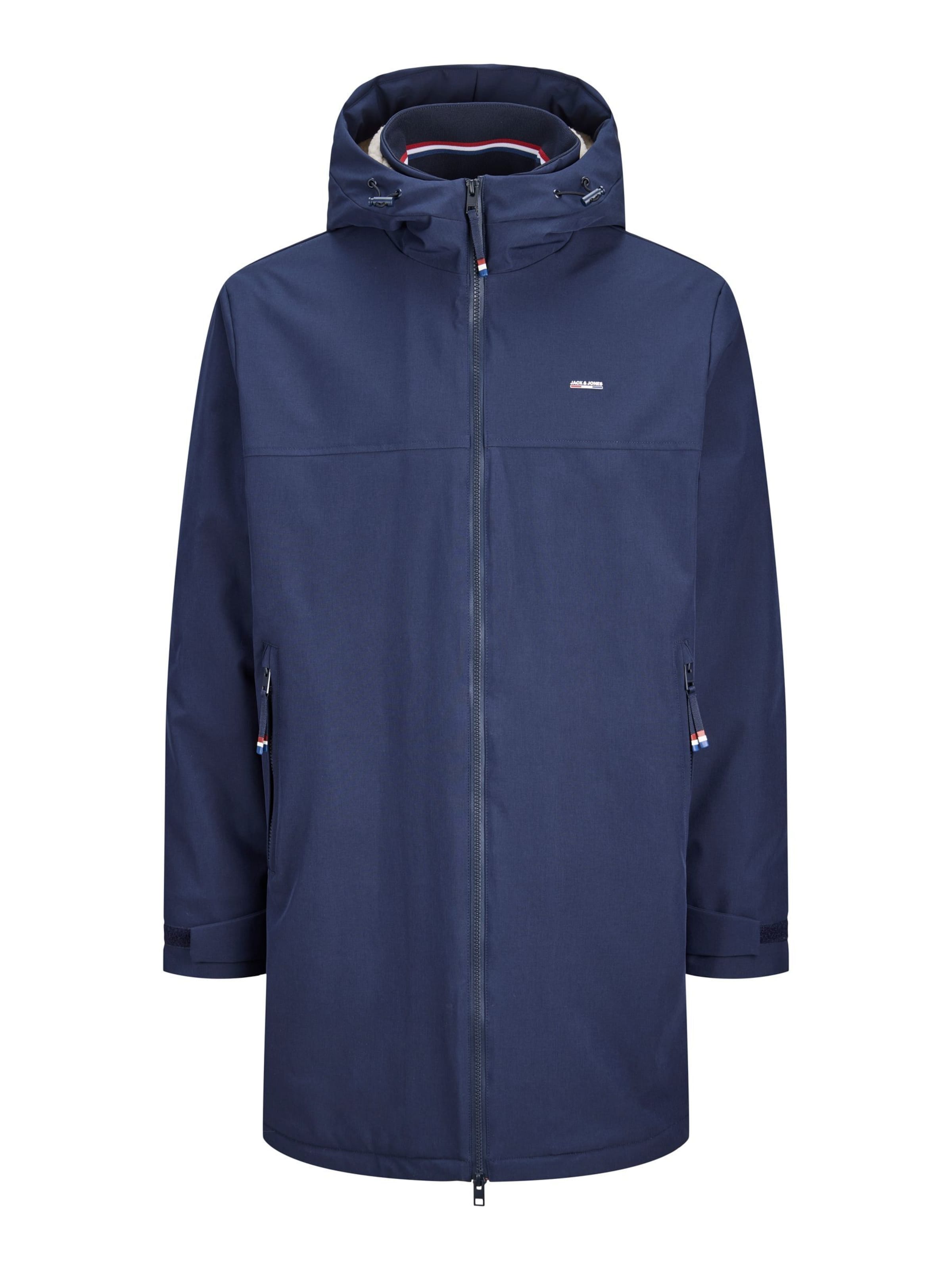 JACK & JONES - Parca de invierno en azul: frente