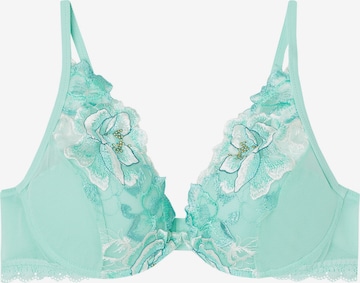 INTIMISSIMI Triangle Bra in Green: front