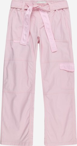 Abercrombie & Fitch Loose fit Trousers in Pink: front