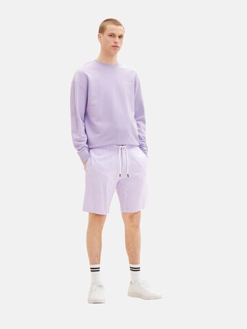 Regular Pantalon TOM TAILOR DENIM en violet