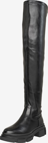 Salinyang Overknee laarzen in Zwart: voorkant