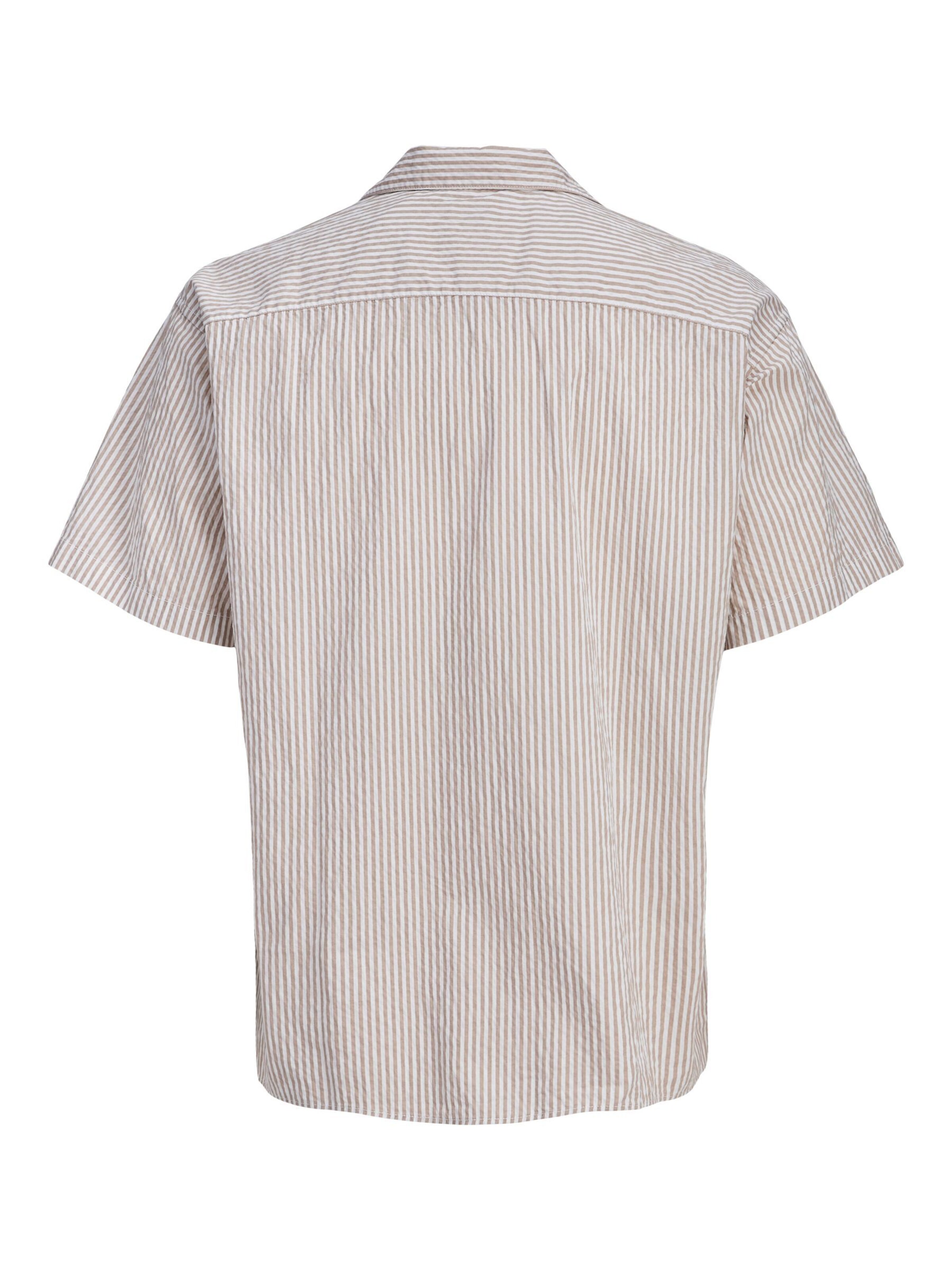 JACK & JONES Comfort Fit Skjorte 'Hawaii' i brun