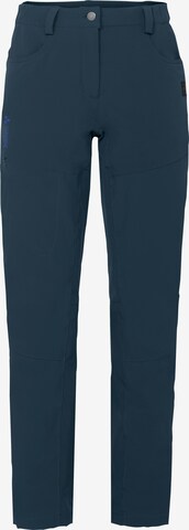 VAUDE Regular Outdoor Pants 'Moena' in Blue: front