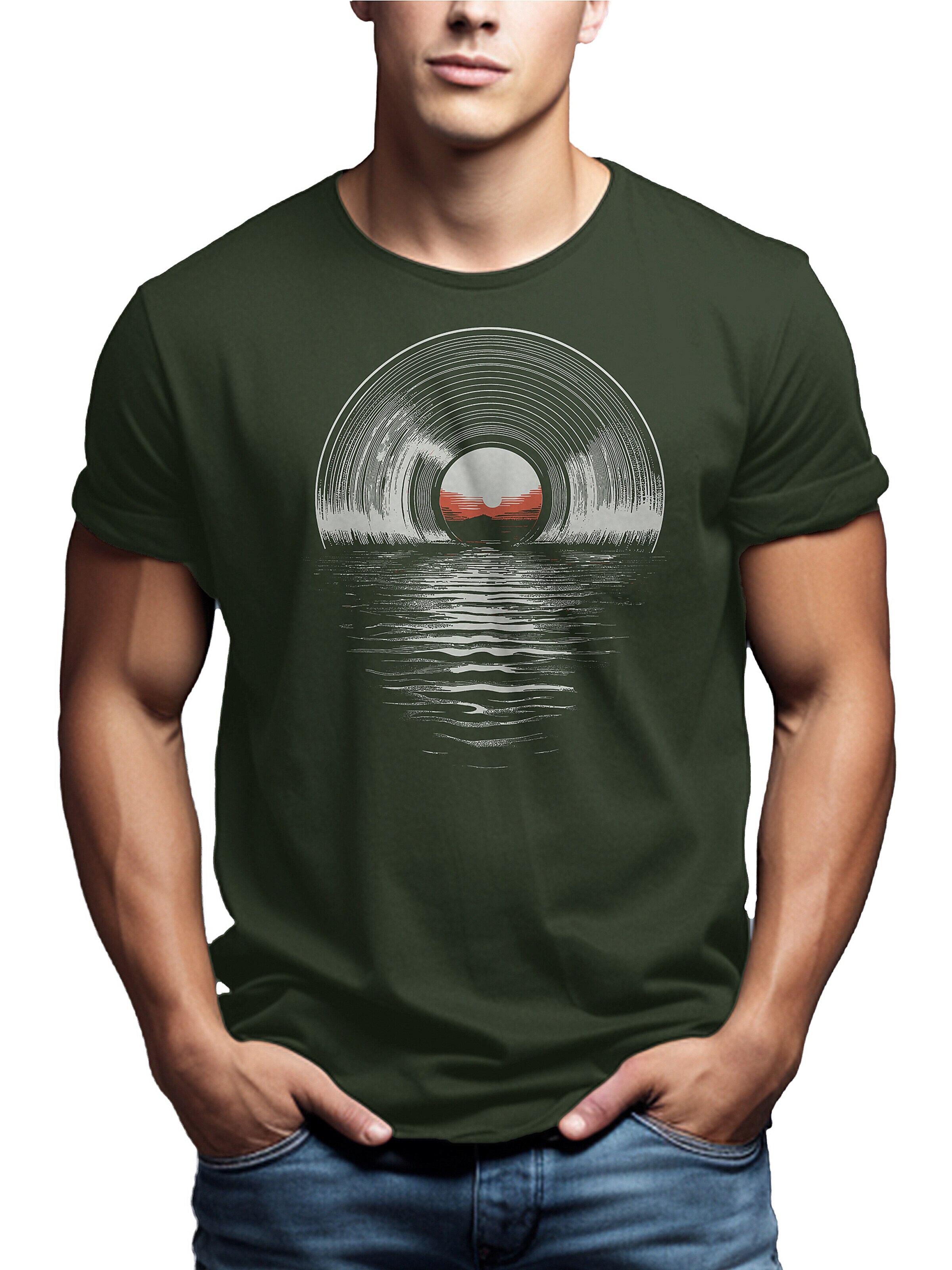MAKAYA Shirt 'Sea Record' in Green
