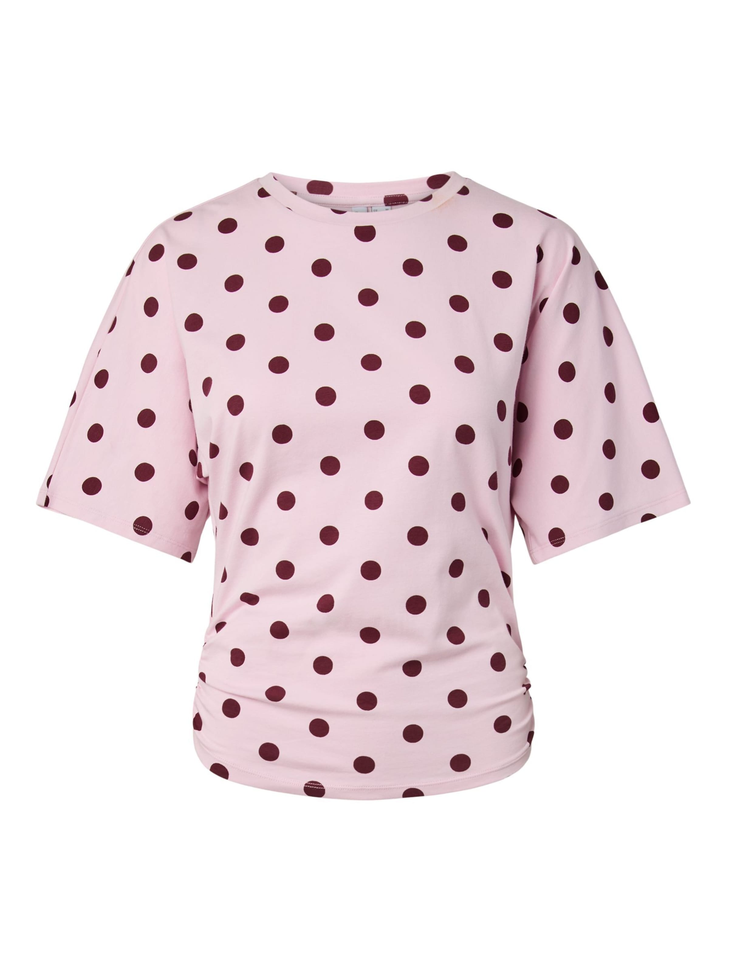 PIECES Shirts 'PCAlli' i XL i purpur / sort, Produktvisning