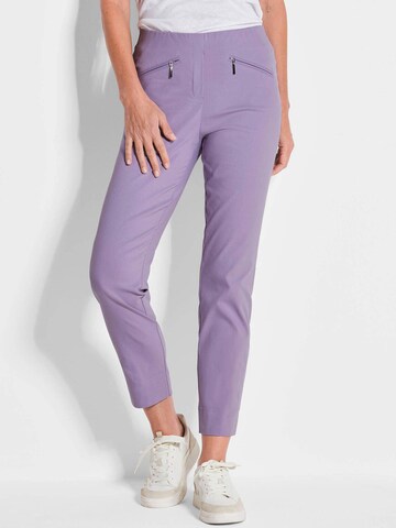 Goldner Tapered Trousers 'LOUISA' in Purple