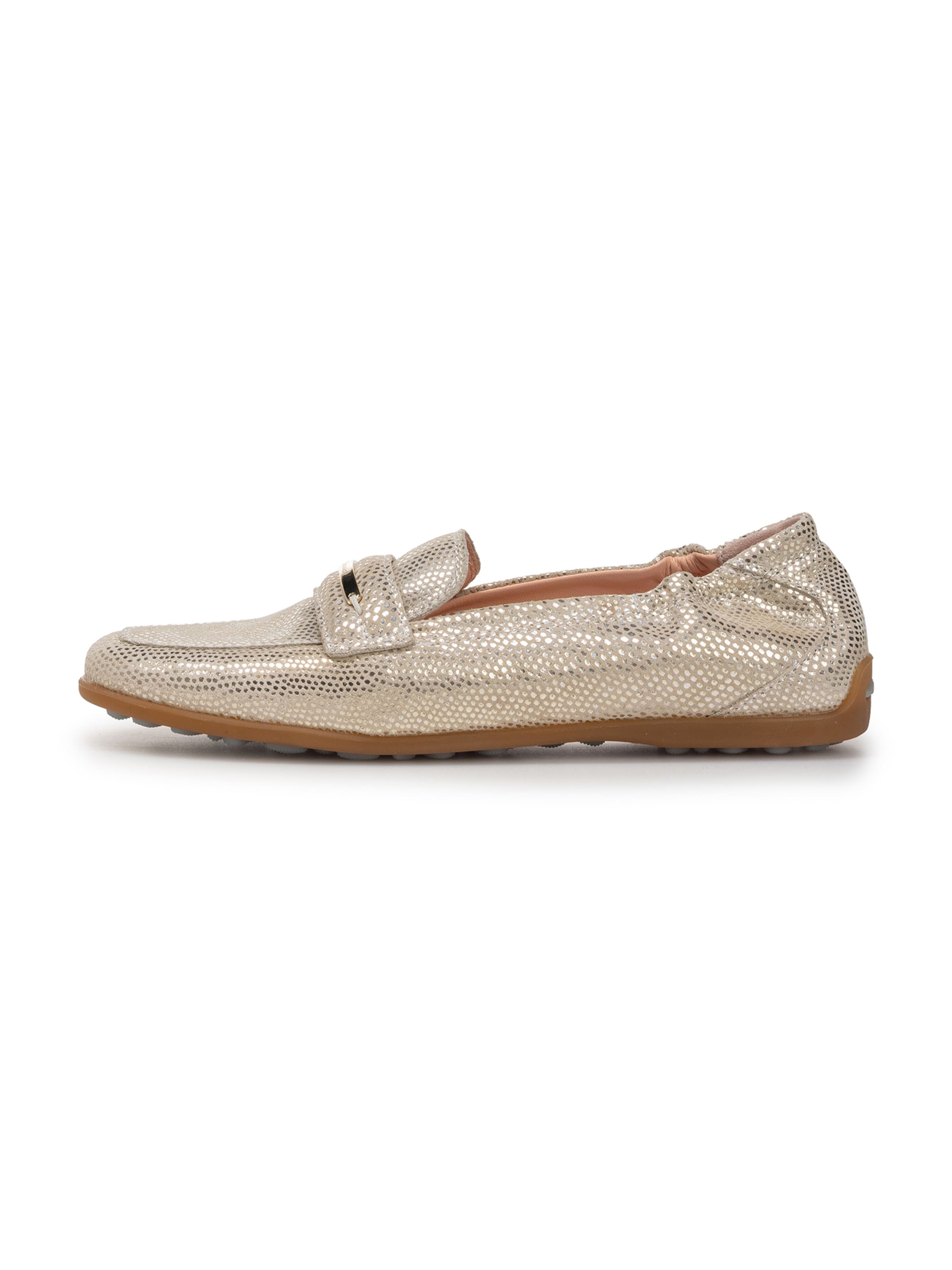 Floris van Bommel Classic Flats 'Sitti 03' in Gold: front