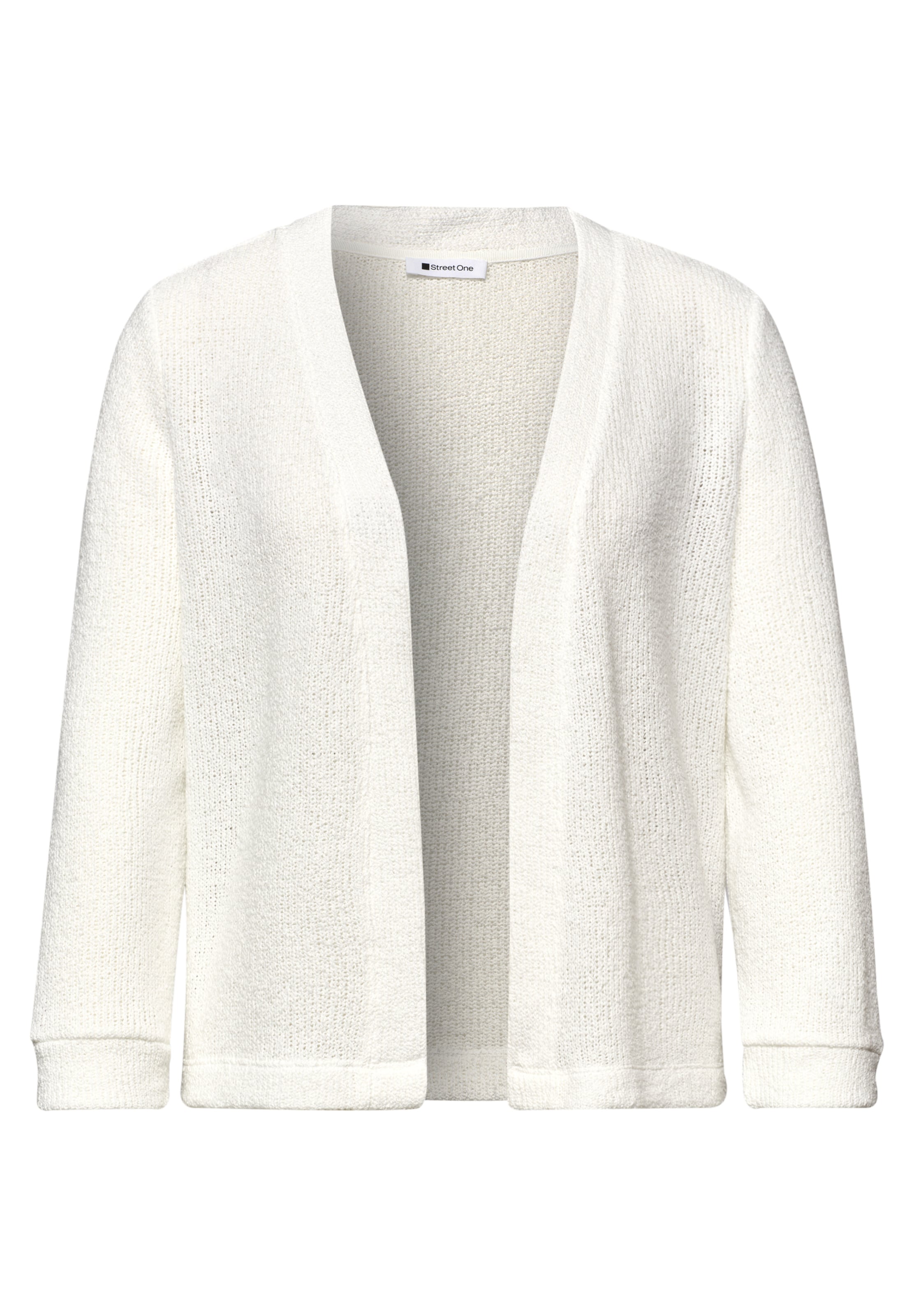 STREET ONE Strickjacke in Weiß: Vorderseite