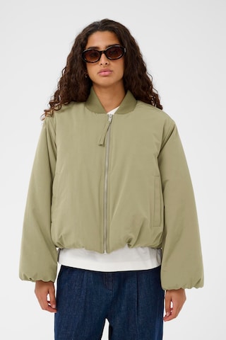 Veste mi-saison 'Rowena' SOAKED IN LUXURY en vert : devant