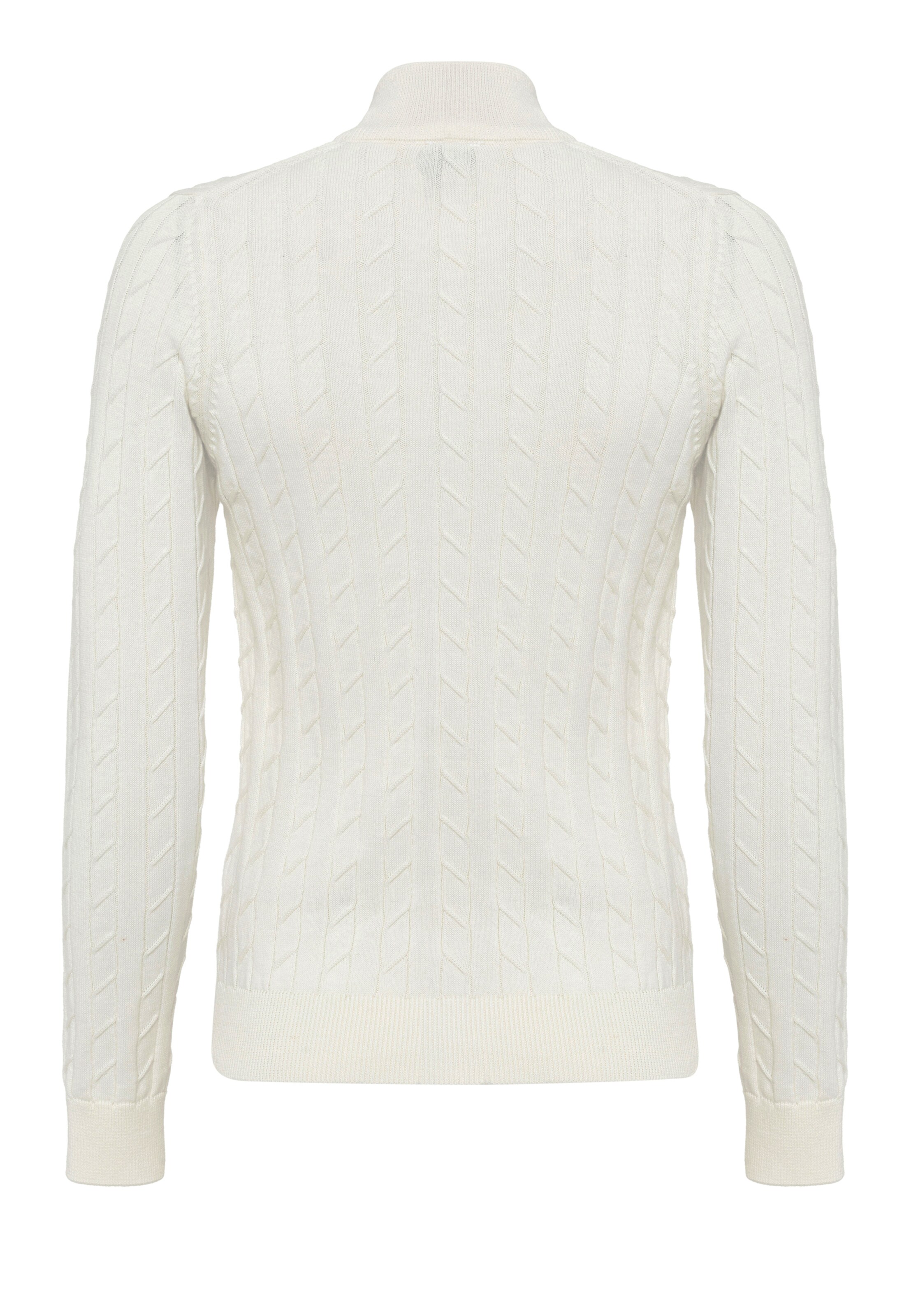 Geacă tricotată de la Giorgio di Mare pe alb