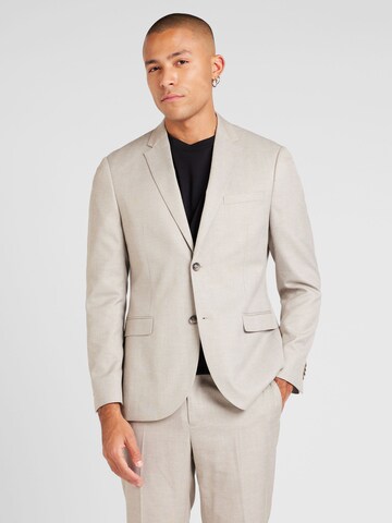 pelēks TOPMAN Slim fit Klasiska žakete: no priekšpuses