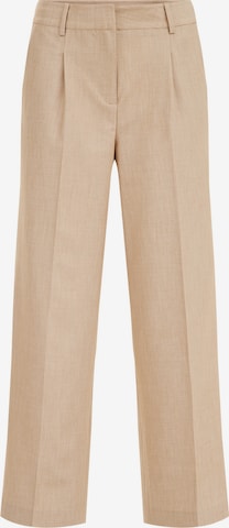 WE Fashion Regular Pleat-Front Pants in Beige: front