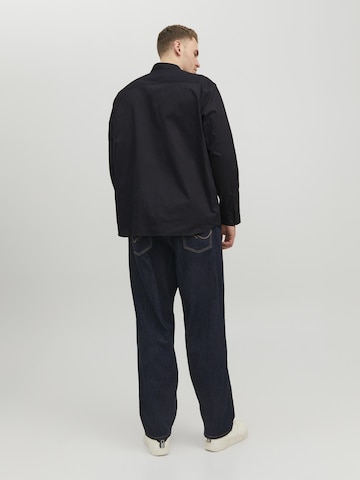 Jack & Jones Plus Comfort Fit Skjorte 'Blacardiff' i sort