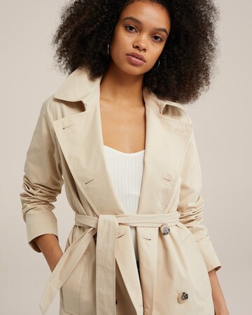 WE Fashion Between-Seasons Coat in Beige