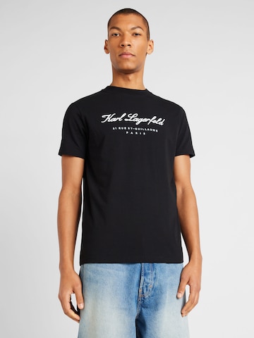 Karl Lagerfeld Shirt in Black: front