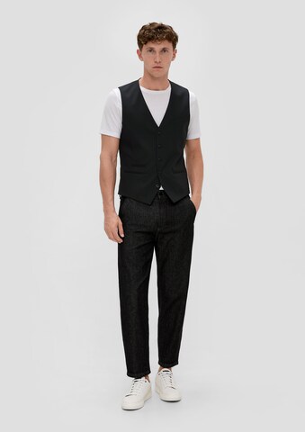 s.Oliver Anzugweste in Schwarz