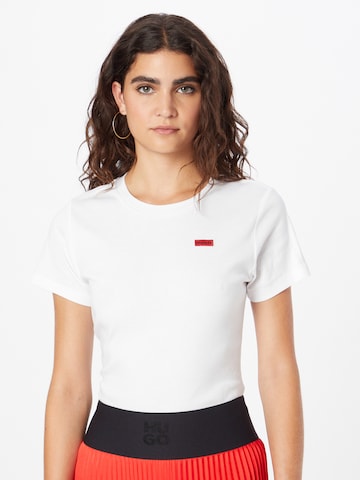 T-shirt HUGO Red en blanc : devant