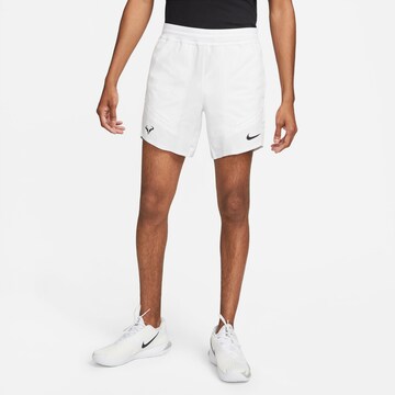 NIKE Regular Workout Pants 'Rafa' in White: front