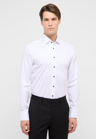 ETERNA Slim fit Business Shirt in White: front