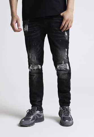 Alessandro Zavetti - Tapered Calças de ganga 'DAMIANO 2.0' em preto