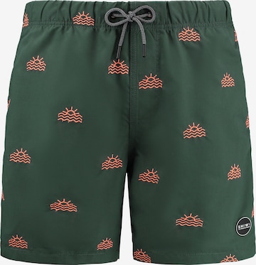 Shorts de bain Shiwi en vert : devant