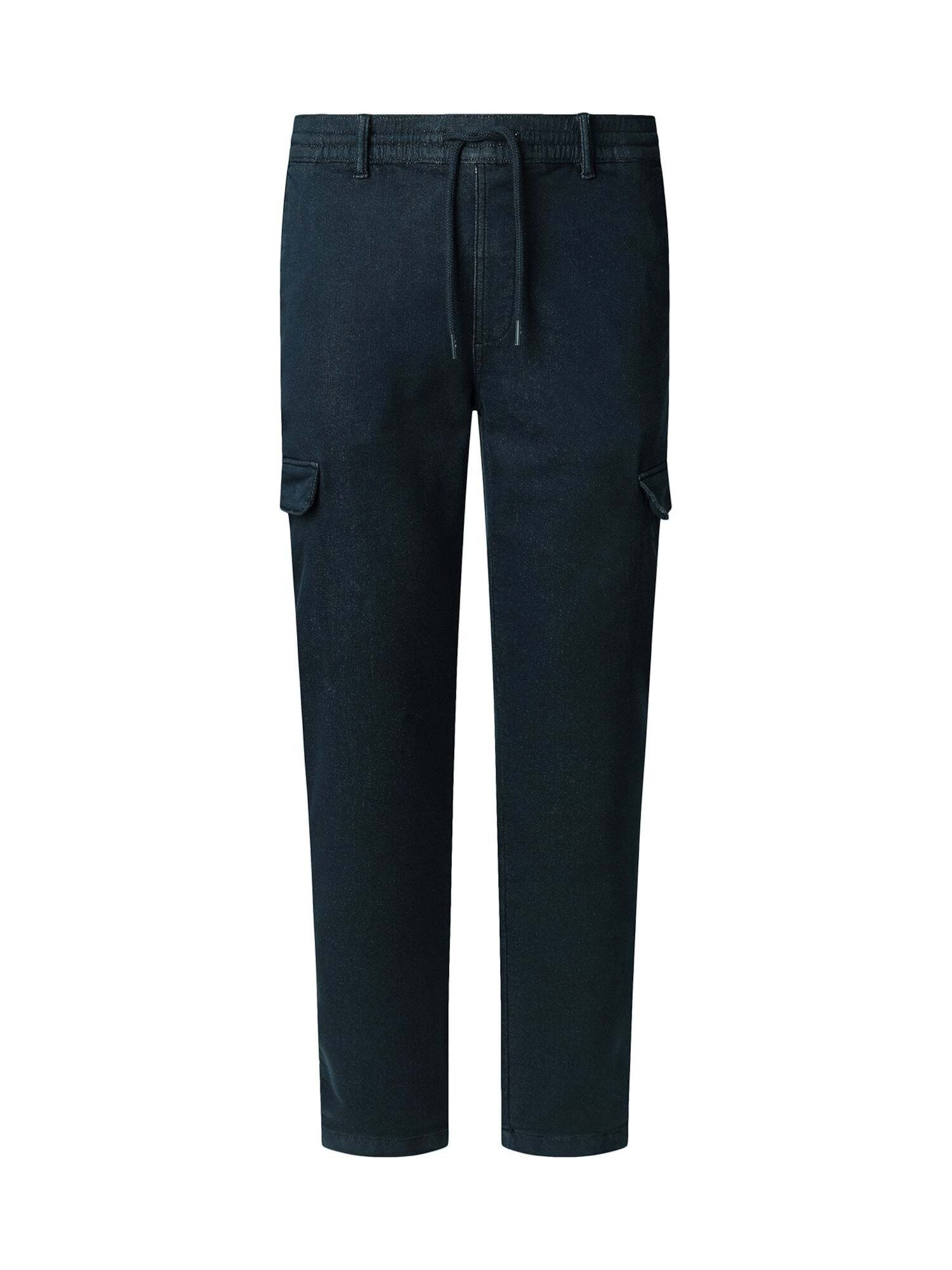Pepe Jeans Tapered Cargo Pants in Blue: front