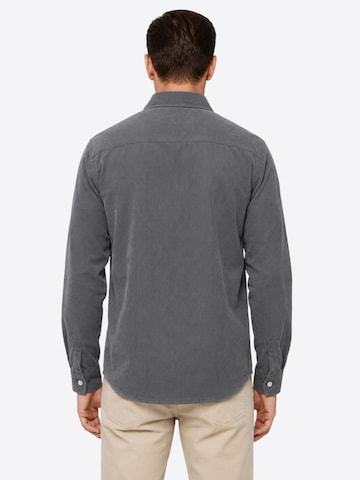 ALLTHEMEN Regular fit Button Up Shirt 'Tupfer' in Grey