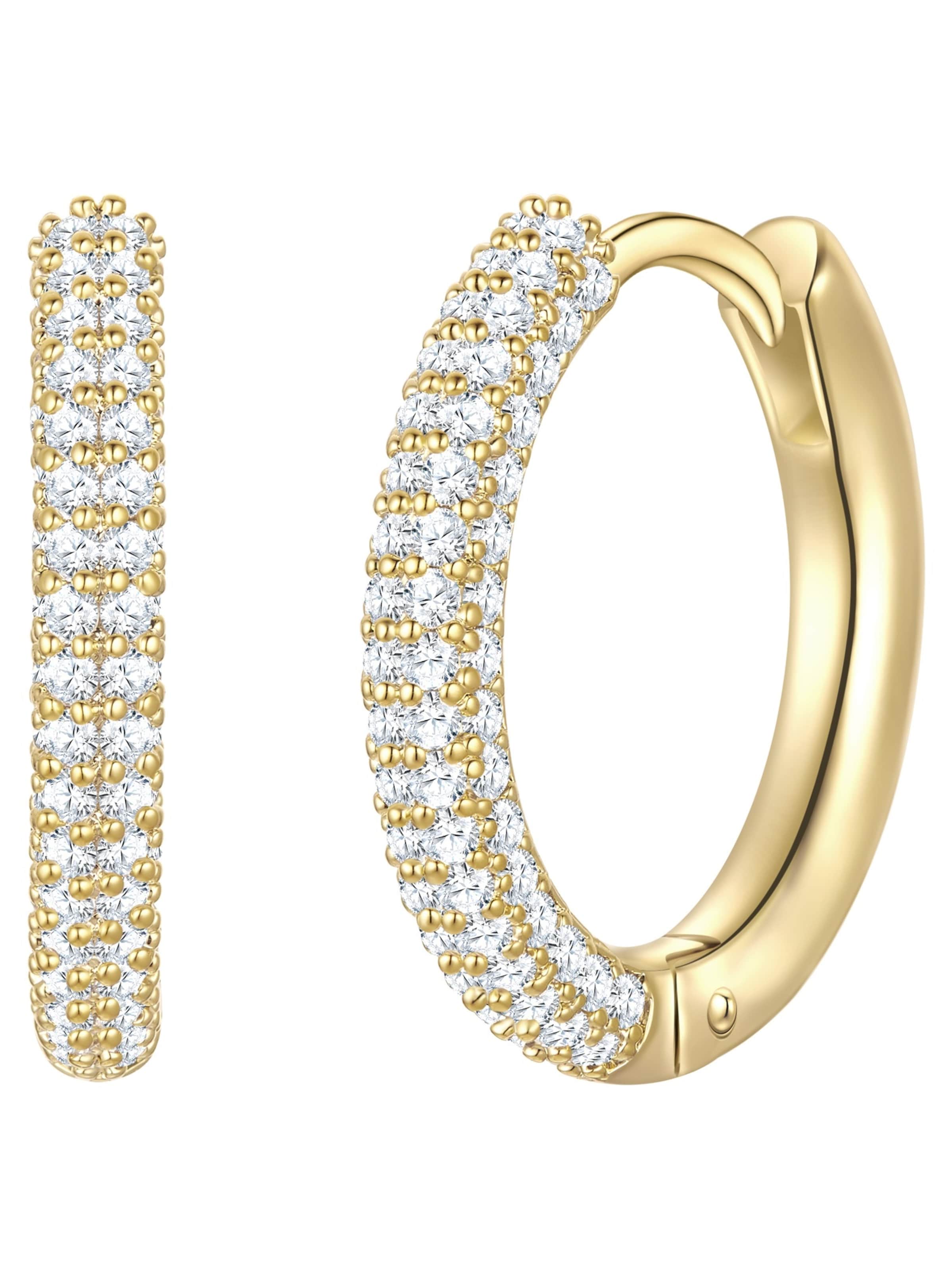 Yokoamii Earrings in Gold: front