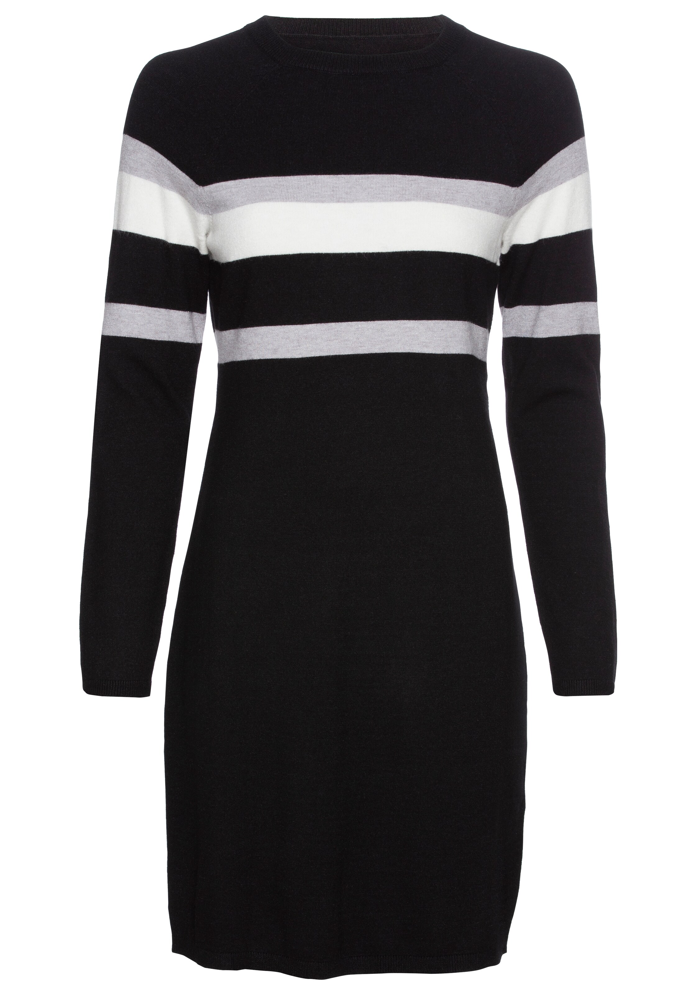 LAURA SCOTT Strickkleid in Schwarz