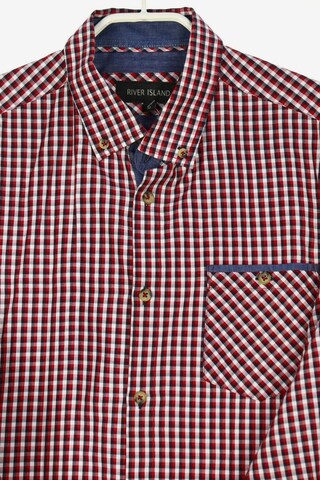 River Island Button-down-Hemd M in Rot