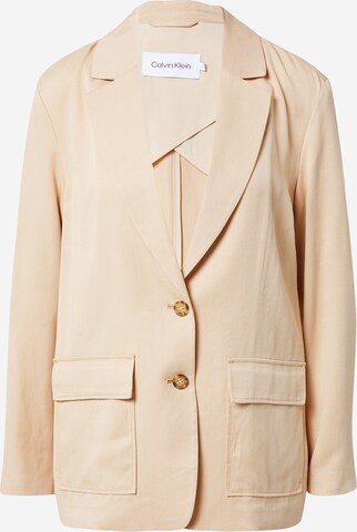 Calvin Klein - Blazer 'UTILITY' en beige: frente