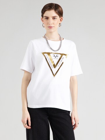 19V69 ITALIA Тениска 'Bellara' в бяло: отпред