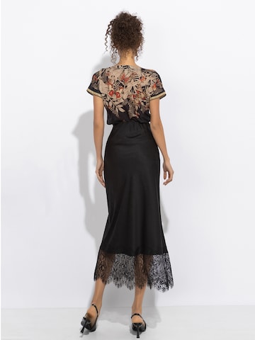 JIORO Shirt 'MIDNIGHT BUTTERFLIES'‌‌‌‌‌‌ in Schwarz