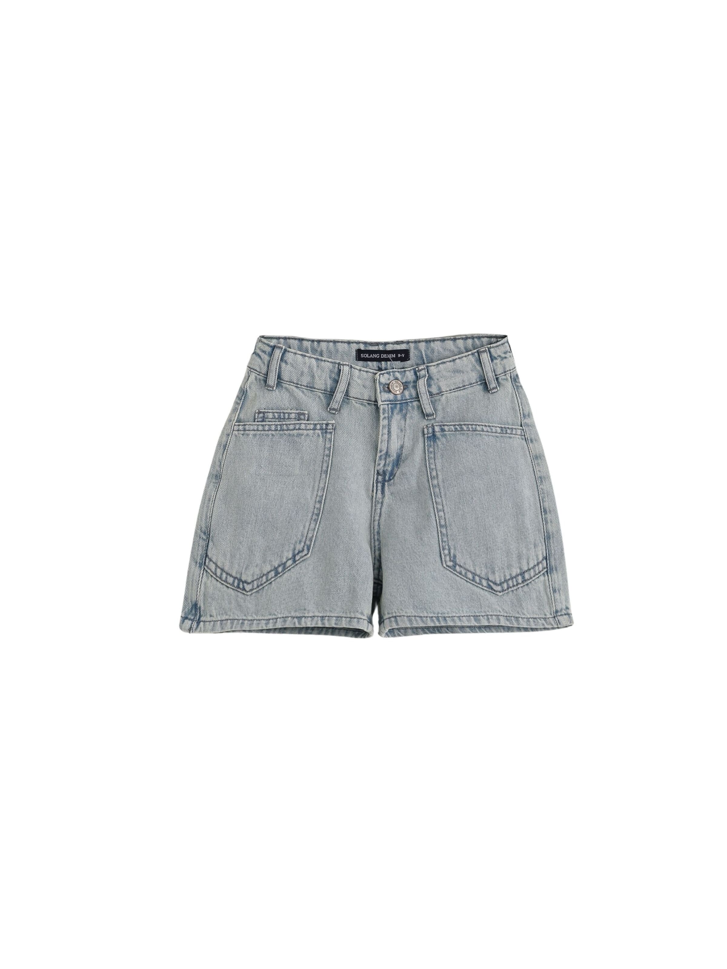 Solang Regular Shorts in Blau: Vorderseite