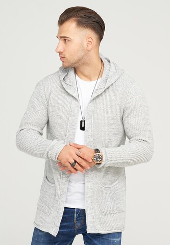 behype Strickjacke 'NELIAN' in Beige: Vorderseite