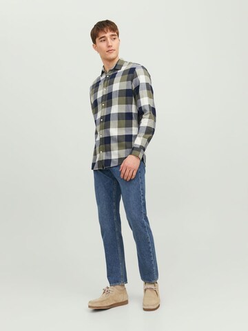 Slim fit Cămașă de la JACK & JONES pe verde