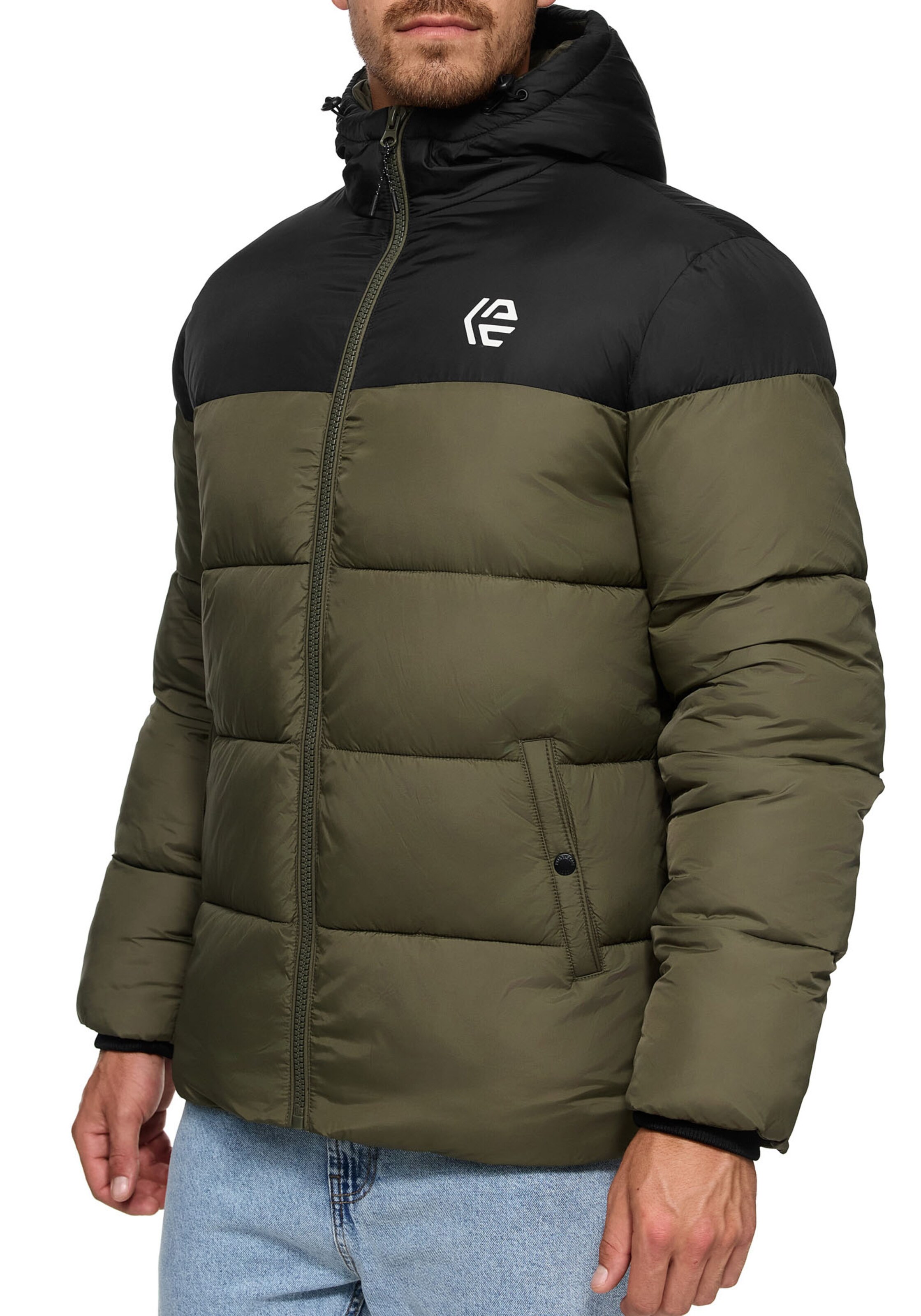 INDICODE JEANS Winter Jacket in Green