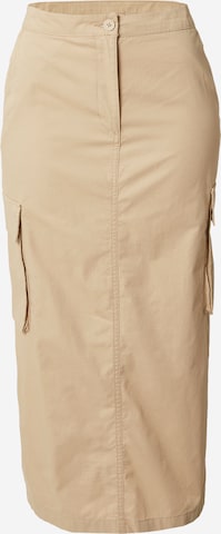 Monki Skirt in Beige: front