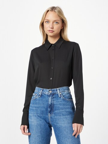 Calvin Klein Blouse in Zwart: voorkant