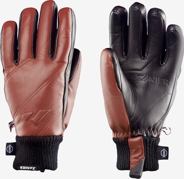 Zanier Full Finger Gloves 'VOGUE' in Brown: front